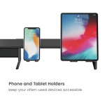 BRATECK επιτραπέζια βάση για οθόνη/laptop/smartphone/tablet STB-128-02 με συρτάρι, 13-32", έως 20kg, heavy duty, μαύρη - Image 3